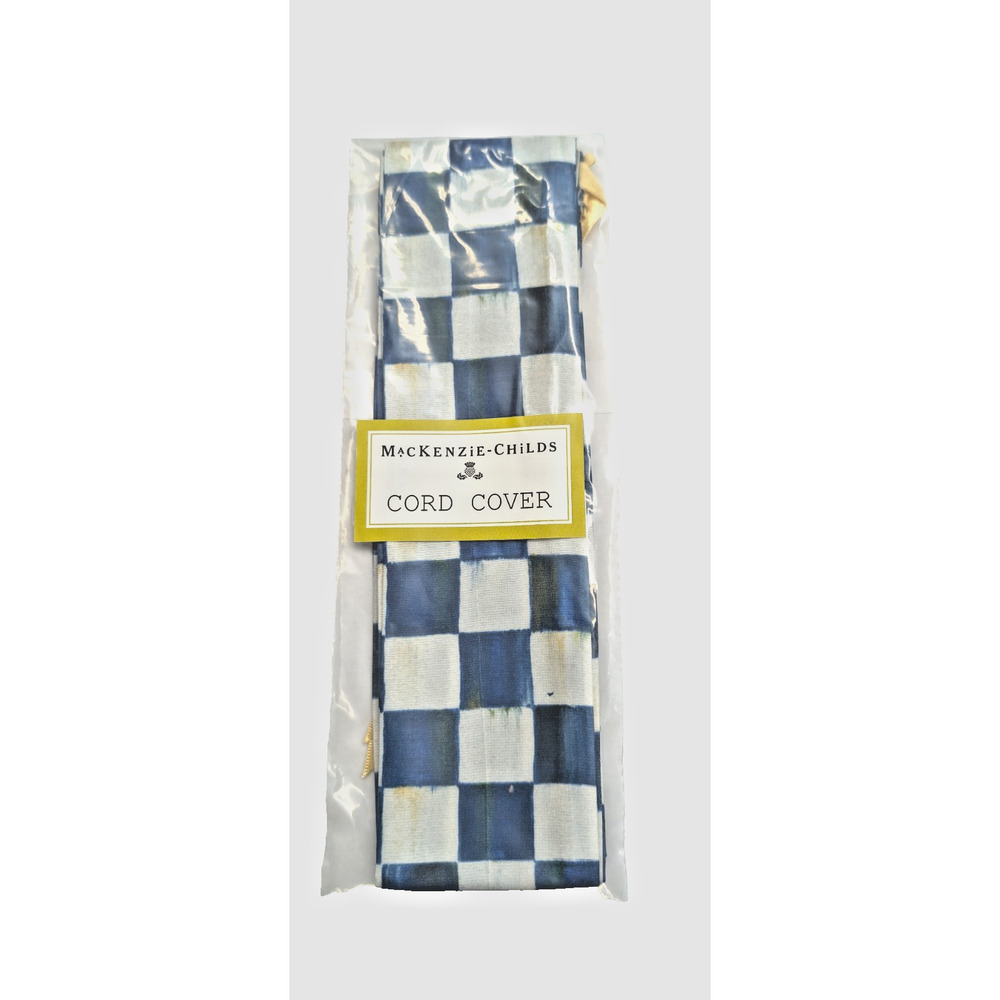 Mackenzie Childs Royal Check Lighting Cord Chain Cover 3" X 84"